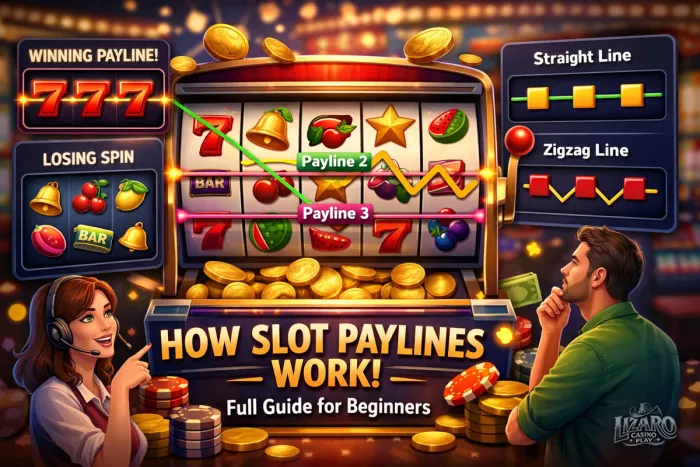 Slot paylines patterns and winning lines explained