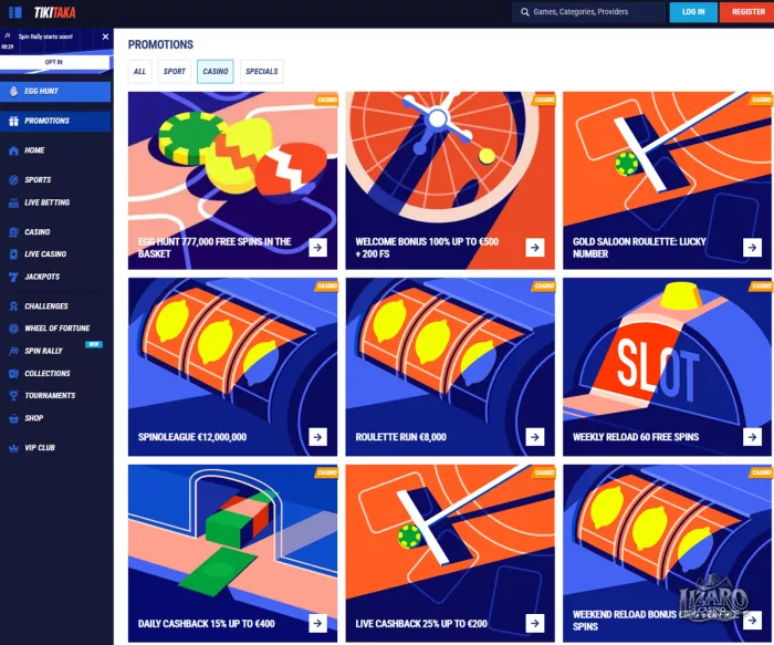 Tikitaka casino promotions and bonus offers