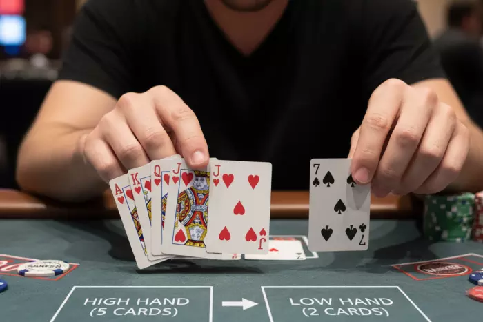 Pai Gow Poker rules seven-card hand split guide
