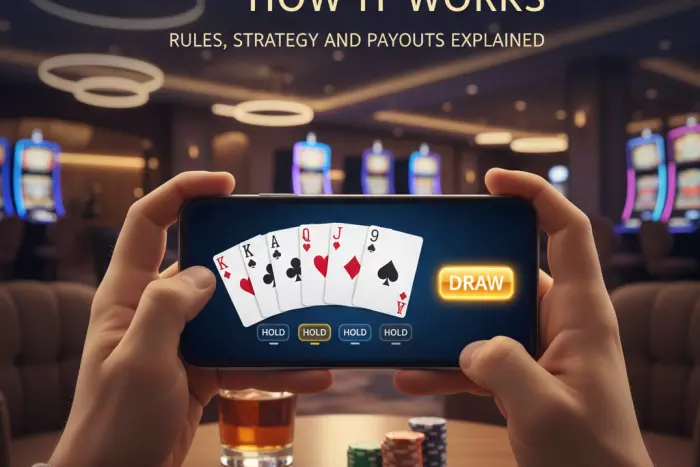 Video poker rules strategy and payout table