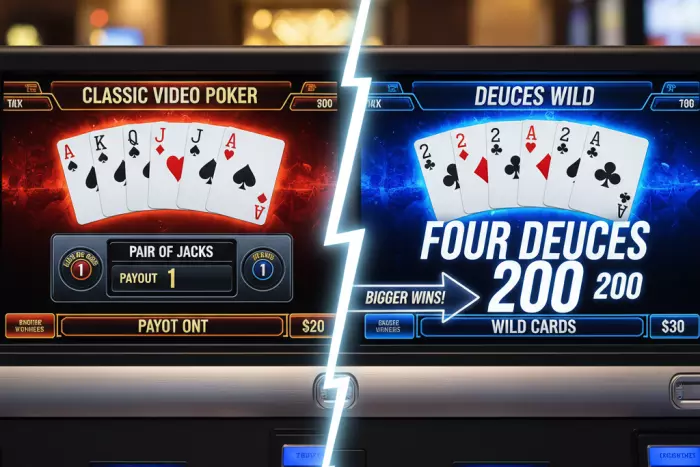 Deuces Wild video poker rules and strategy