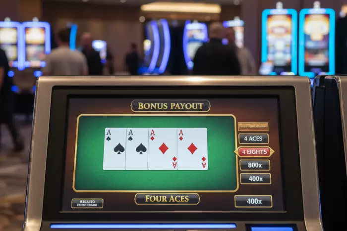 Aces and Eights video poker rules payouts
