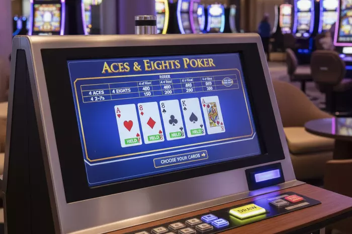 Aces and Eights video poker rules payouts