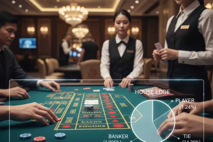 Live baccarat rules, bets, house edge guide