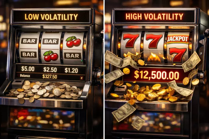 Low vs high volatility slot variance explained