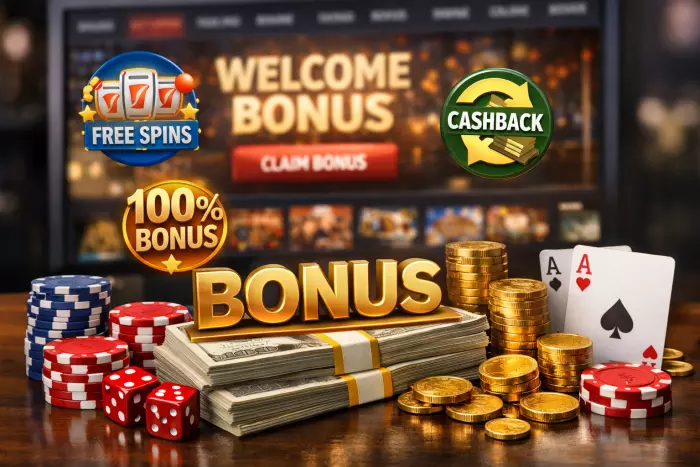 Online casino bonuses types and wagering rules