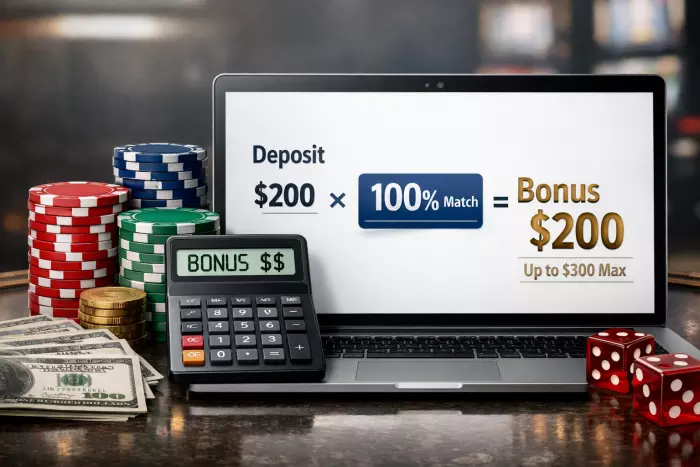 Online casino deposit bonus match percentage rules