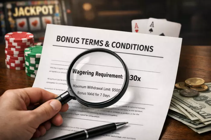 Online casino bonus terms and wagering rules