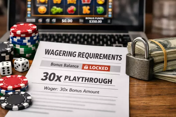 Online casino bonus wagering requirements explained