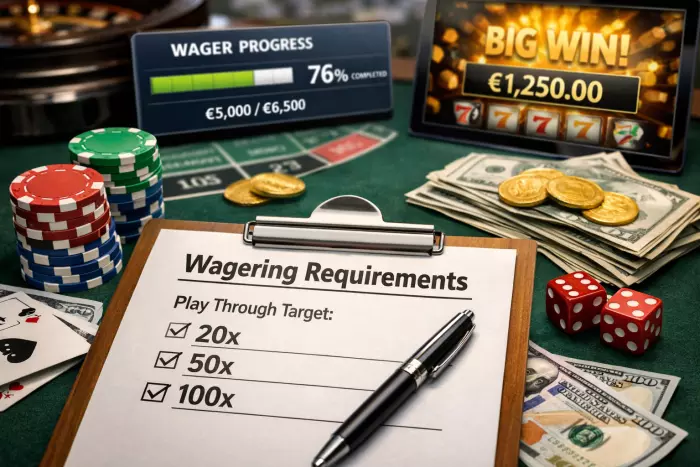 Online casino welcome bonus wagering requirements explained