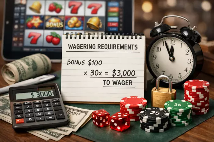 No deposit bonus wagering requirements explained