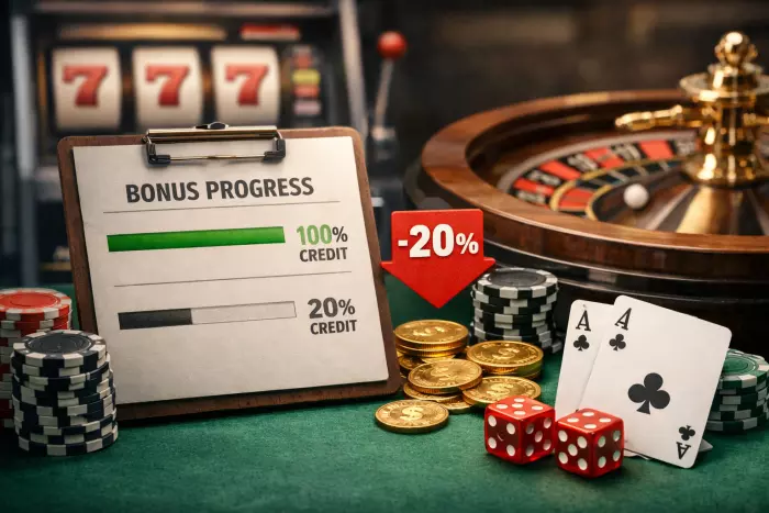 Casino bonus wagering requirements contribution rates