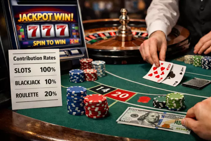 Wagering requirements and game contribution rates