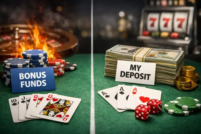 Non-sticky casino bonus explanation and terms