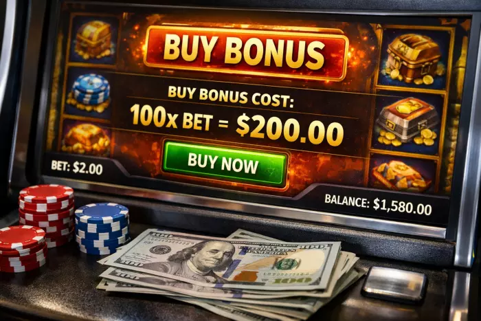Slot bonus buy feature cost multiplier