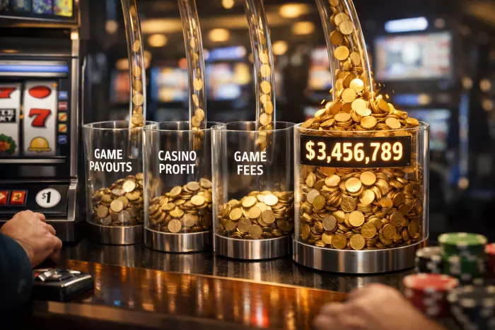 Progressive jackpot slots shared prize pool mechanics