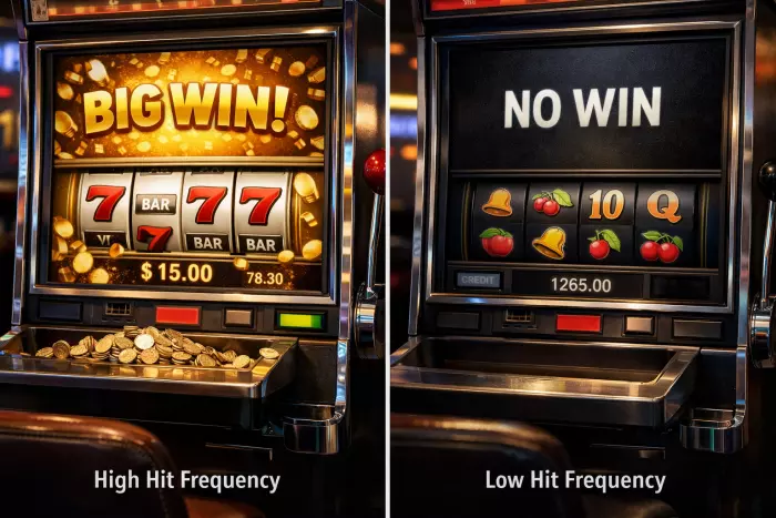 Slot hit frequency guide for winning outcomes