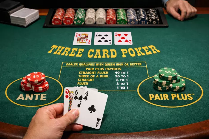Three Card Poker rules and gameplay guide
