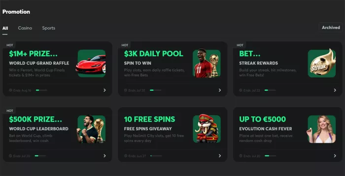 BC.Game casino bonus offers