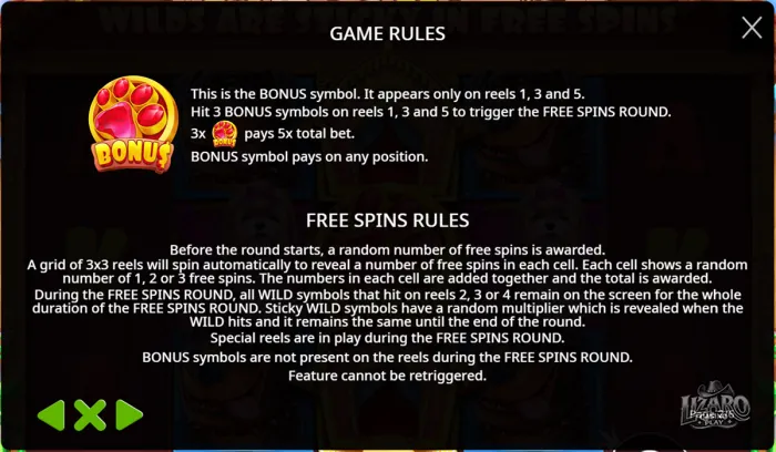 The Dog House free spins rules